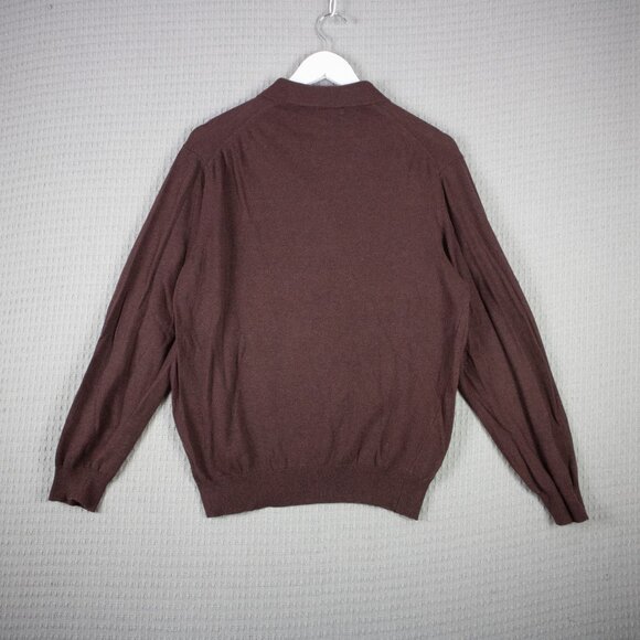 Toscano Made in Italy Burgundy Quarter Zip Sweater - Picture 2 of 8